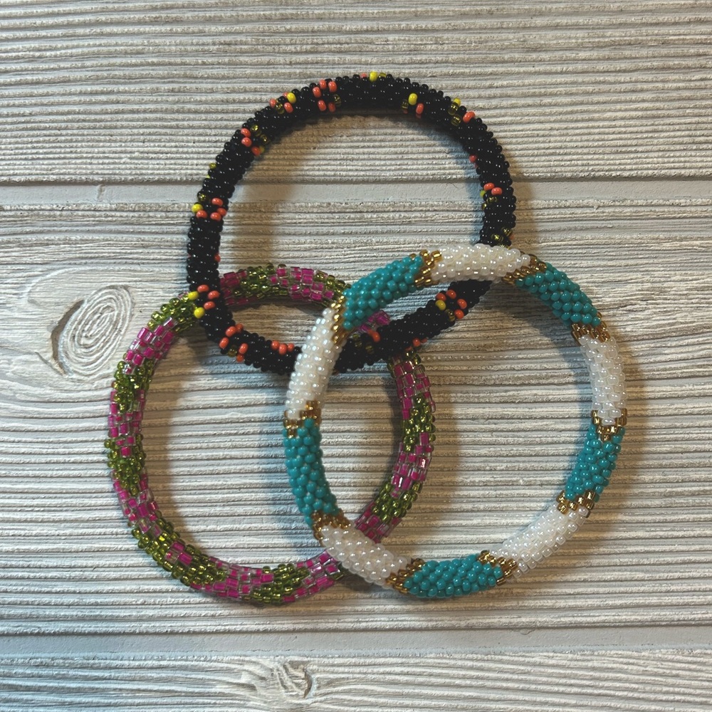 Beaded bracelet set